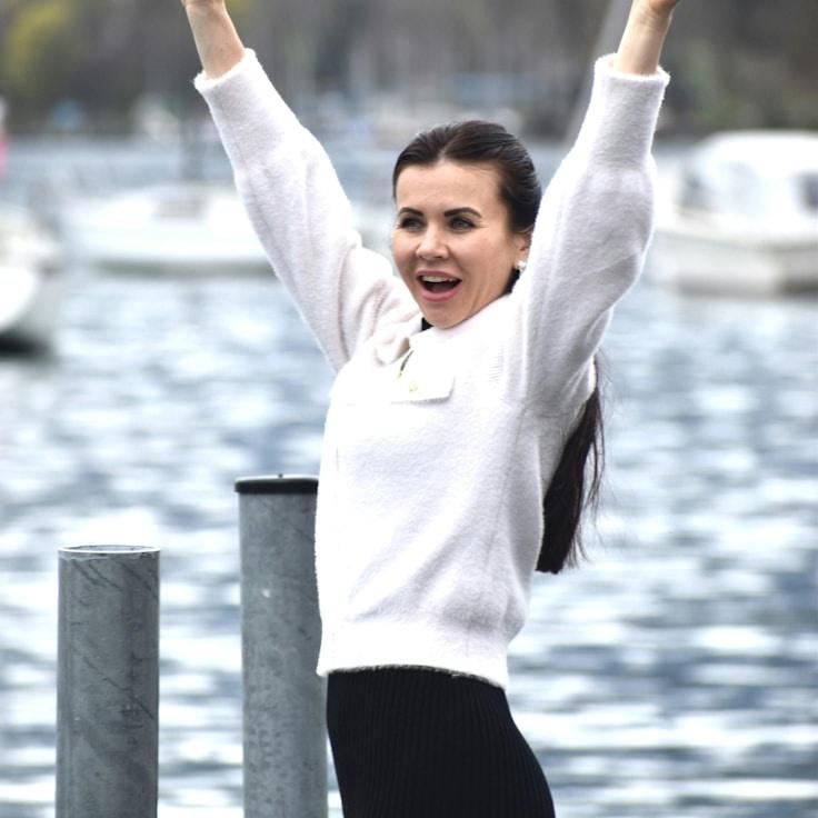 Portrait of Mira Chen, group coordinator and fusion cooking expert